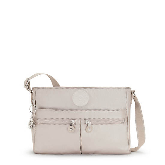 Kipling New Angie Metallic Crossbodytassen Beige | België 2016PJ